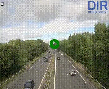 Webcam sur le périphérique de Caen (N814) à l'est de la ville, à Mondeville hauteur de la sortie 2, Presqu'île-Rives de l'Orne, au bout de l'autoroute A13