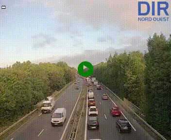 Webcam sur le périphérique de Caen (N814) à l'est de la ville, à Mondeville hauteur de la sortie 2, Presqu'île-Rives de l'Orne, au bout de l'autoroute A13