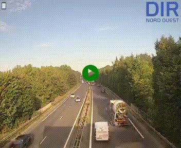 Webcam sur le périphérique de Caen (N814) à l'est de la ville, à Mondeville hauteur de la sortie 2, Presqu'île-Rives de l'Orne, au bout de l'autoroute A13