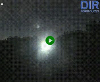 Webcam sur le périphérique de Caen (N814) à l'est de la ville, à Mondeville hauteur de la sortie 2, Presqu'île-Rives de l'Orne, au bout de l'autoroute A13