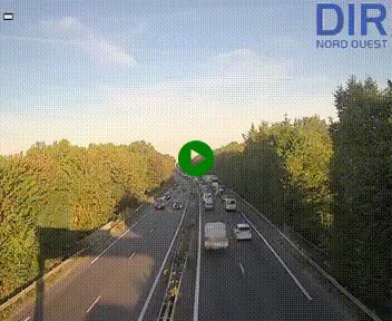 Webcam sur le périphérique de Caen (N814) à l'est de la ville, à Mondeville hauteur de la sortie 2, Presqu'île-Rives de l'Orne, au bout de l'autoroute A13