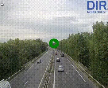 Webcam sur le périphérique de Caen (N814) à l'est de la ville, à Mondeville hauteur de la sortie 2, Presqu'île-Rives de l'Orne, au bout de l'autoroute A13