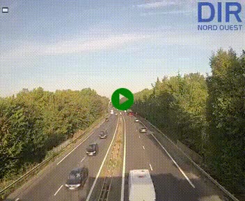 Webcam sur le périphérique de Caen (N814) à l'est de la ville, à Mondeville hauteur de la sortie 2, Presqu'île-Rives de l'Orne, au bout de l'autoroute A13