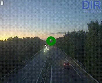 Webcam sur le périphérique de Caen (N814) à l'est de la ville, à Mondeville hauteur de la sortie 2, Presqu'île-Rives de l'Orne, au bout de l'autoroute A13