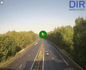 Webcam sur le périphérique de Caen (N814) à l'est de la ville, à Mondeville hauteur de la sortie 2, Presqu'île-Rives de l'Orne, au bout de l'autoroute A13
