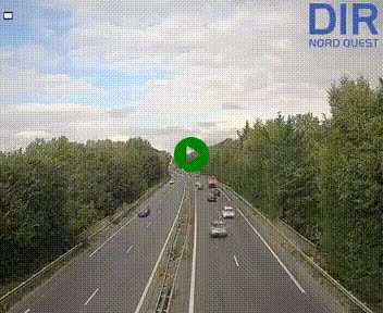 Webcam sur le périphérique de Caen (N814) à l'est de la ville, à Mondeville hauteur de la sortie 2, Presqu'île-Rives de l'Orne, au bout de l'autoroute A13