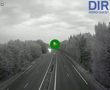 Webcam sur le périphérique de Caen (N814) à l'est de la ville, à Mondeville hauteur de la sortie 2, Presqu'île-Rives de l'Orne, au bout de l'autoroute A13