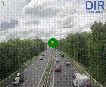 <h2>Webcam sur le périphérique de Caen (N814) à l'est de la ville, à Mondeville hauteur de la sortie 2, Presqu'île-Rives de l'Orne, au bout de l'autoroute A13</h2>