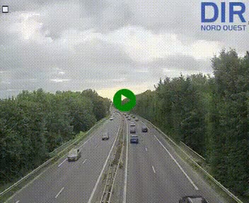 <h2>Webcam sur le périphérique de Caen (N814) à l'est de la ville, à Mondeville hauteur de la sortie 2, Presqu'île-Rives de l'Orne, au bout de l'autoroute A13</h2>
