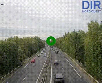 <h2>Webcam sur le périphérique de Caen (N814) à l'est de la ville, à Mondeville hauteur de la sortie 2, Presqu'île-Rives de l'Orne, au bout de l'autoroute A13</h2>