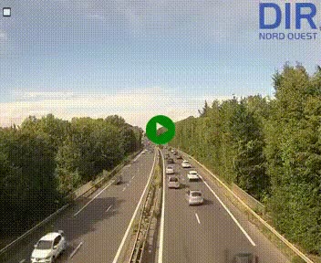 <h2>Webcam sur le périphérique de Caen (N814) à l'est de la ville, à Mondeville hauteur de la sortie 2, Presqu'île-Rives de l'Orne, au bout de l'autoroute A13</h2>