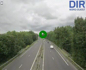 <h2>Webcam sur le périphérique de Caen (N814) à l'est de la ville, à Mondeville hauteur de la sortie 2, Presqu'île-Rives de l'Orne, au bout de l'autoroute A13</h2>