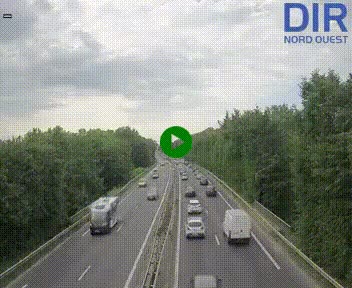 <h2>Webcam sur le périphérique de Caen (N814) à l'est de la ville, à Mondeville hauteur de la sortie 2, Presqu'île-Rives de l'Orne, au bout de l'autoroute A13</h2>