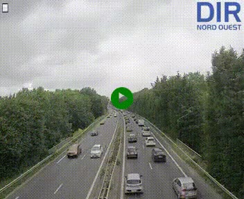 <h2>Webcam sur le périphérique de Caen (N814) à l'est de la ville, à Mondeville hauteur de la sortie 2, Presqu'île-Rives de l'Orne, au bout de l'autoroute A13</h2>