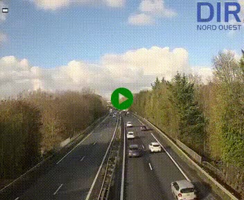 <h2>Webcam sur le périphérique de Caen (N814) à l'est de la ville, à Mondeville hauteur de la sortie 2, Presqu'île-Rives de l'Orne, au bout de l'autoroute A13</h2>