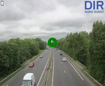 <h2>Webcam sur le périphérique de Caen (N814) à l'est de la ville, à Mondeville hauteur de la sortie 2, Presqu'île-Rives de l'Orne, au bout de l'autoroute A13</h2>