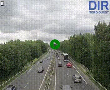 <h2>Webcam sur le périphérique de Caen (N814) à l'est de la ville, à Mondeville hauteur de la sortie 2, Presqu'île-Rives de l'Orne, au bout de l'autoroute A13</h2>