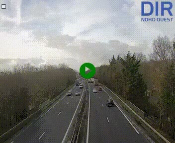 <h2>Webcam sur le périphérique de Caen (N814) à l'est de la ville, à Mondeville hauteur de la sortie 2, Presqu'île-Rives de l'Orne, au bout de l'autoroute A13</h2>