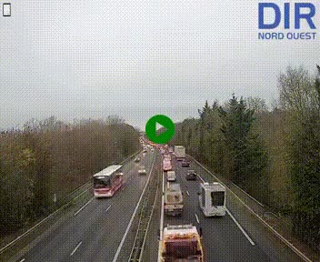 <h2>Webcam sur le périphérique de Caen (N814) à l'est de la ville, à Mondeville hauteur de la sortie 2, Presqu'île-Rives de l'Orne, au bout de l'autoroute A13</h2>