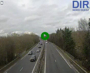 <h2>Webcam sur le périphérique de Caen (N814) à l'est de la ville, à Mondeville hauteur de la sortie 2, Presqu'île-Rives de l'Orne, au bout de l'autoroute A13</h2>