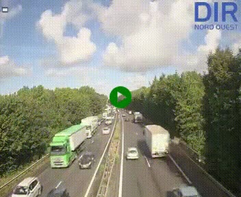 <h2>Webcam sur le périphérique de Caen (N814) à l'est de la ville, à Mondeville hauteur de la sortie 2, Presqu'île-Rives de l'Orne, au bout de l'autoroute A13</h2>
