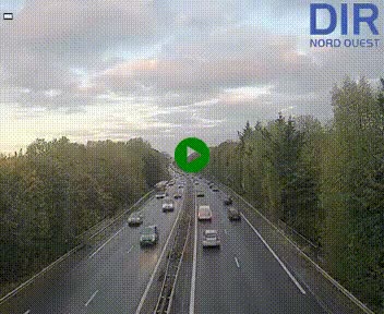 <h2>Webcam sur le périphérique de Caen (N814) à l'est de la ville, à Mondeville hauteur de la sortie 2, Presqu'île-Rives de l'Orne, au bout de l'autoroute A13</h2>