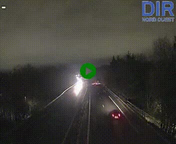 Webcam sur le périphérique de Caen (N814) à l'est de la ville, à Mondeville hauteur de la sortie 2, Presqu'île-Rives de l'Orne, au bout de l'autoroute A13