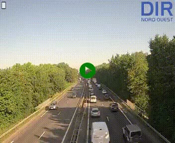 <h2>Webcam sur le périphérique de Caen (N814) à l'est de la ville, à Mondeville hauteur de la sortie 2, Presqu'île-Rives de l'Orne, au bout de l'autoroute A13</h2>