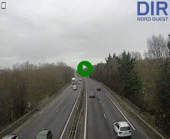 <h2>Webcam sur le périphérique de Caen (N814) à l'est de la ville, à Mondeville hauteur de la sortie 2, Presqu'île-Rives de l'Orne, au bout de l'autoroute A13</h2>