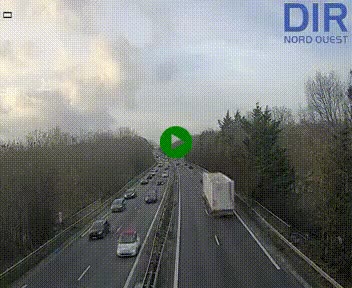 <h2>Webcam sur le périphérique de Caen (N814) à l'est de la ville, à Mondeville hauteur de la sortie 2, Presqu'île-Rives de l'Orne, au bout de l'autoroute A13</h2>