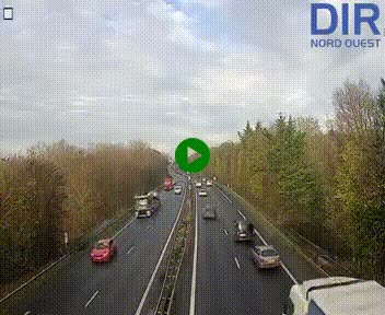 <h2>Webcam sur le périphérique de Caen (N814) à l'est de la ville, à Mondeville hauteur de la sortie 2, Presqu'île-Rives de l'Orne, au bout de l'autoroute A13</h2>