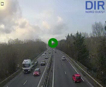 <h2>Webcam sur le périphérique de Caen (N814) à l'est de la ville, à Mondeville hauteur de la sortie 2, Presqu'île-Rives de l'Orne, au bout de l'autoroute A13</h2>