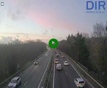 <h2>Webcam sur le périphérique de Caen (N814) à l'est de la ville, à Mondeville hauteur de la sortie 2, Presqu'île-Rives de l'Orne, au bout de l'autoroute A13</h2>