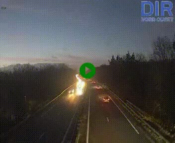 <h2>Webcam sur le périphérique de Caen (N814) à l'est de la ville, à Mondeville hauteur de la sortie 2, Presqu'île-Rives de l'Orne, au bout de l'autoroute A13</h2>