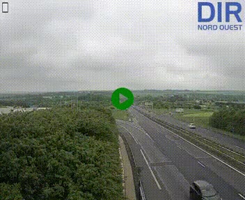Webcam au début de l'A84 sur le périphérique Ouest de Caen (N814) à hauteur de la sortie 9, Porte de Bretagne