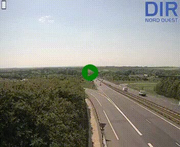 Webcam au début de l'A84 sur le périphérique Ouest de Caen (N814) à hauteur de la sortie 9, Porte de Bretagne