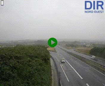 Webcam au début de l'A84 sur le périphérique Ouest de Caen (N814) à hauteur de la sortie 9, Porte de Bretagne