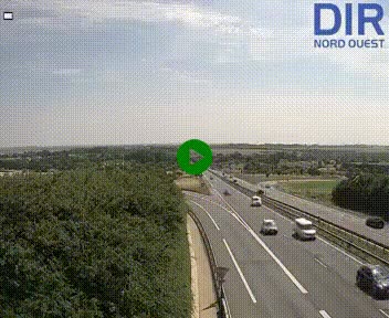 <h2>Webcam au début de l'A84 sur le périphérique Ouest de Caen (N814) à hauteur de la sortie 9, Porte de Bretagne</h2>