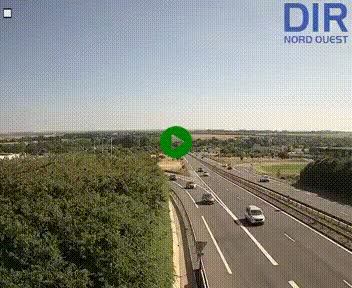 <h2>Webcam au début de l'A84 sur le périphérique Ouest de Caen (N814) à hauteur de la sortie 9, Porte de Bretagne</h2>