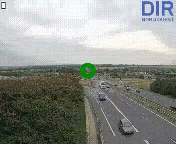 <h2>Webcam au début de l'A84 sur le périphérique Ouest de Caen (N814) à hauteur de la sortie 9, Porte de Bretagne</h2>