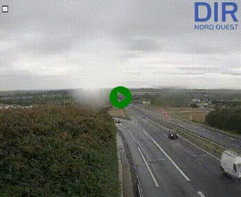 <h2>Webcam au début de l'A84 sur le périphérique Ouest de Caen (N814) à hauteur de la sortie 9, Porte de Bretagne</h2>
