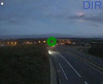 <h2>Webcam au début de l'A84 sur le périphérique Ouest de Caen (N814) à hauteur de la sortie 9, Porte de Bretagne</h2>