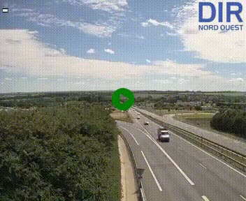 <h2>Webcam au début de l'A84 sur le périphérique Ouest de Caen (N814) à hauteur de la sortie 9, Porte de Bretagne</h2>