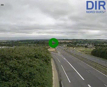 <h2>Webcam au début de l'A84 sur le périphérique Ouest de Caen (N814) à hauteur de la sortie 9, Porte de Bretagne</h2>