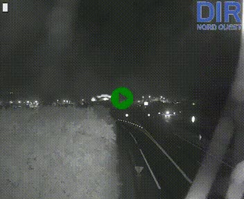 <h2>Webcam au début de l'A84 sur le périphérique Ouest de Caen (N814) à hauteur de la sortie 9, Porte de Bretagne</h2>