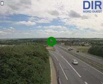 <h2>Webcam au début de l'A84 sur le périphérique Ouest de Caen (N814) à hauteur de la sortie 9, Porte de Bretagne</h2>