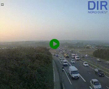 <h2>Webcam au début de l'A84 sur le périphérique Ouest de Caen (N814) à hauteur de la sortie 9, Porte de Bretagne</h2>