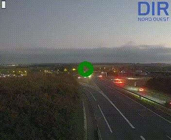 <h2>Webcam au début de l'A84 sur le périphérique Ouest de Caen (N814) à hauteur de la sortie 9, Porte de Bretagne</h2>