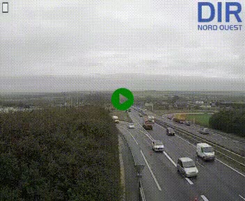 <h2>Webcam au début de l'A84 sur le périphérique Ouest de Caen (N814) à hauteur de la sortie 9, Porte de Bretagne</h2>