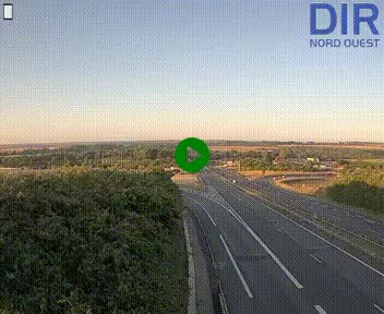 <h2>Webcam au début de l'A84 sur le périphérique Ouest de Caen (N814) à hauteur de la sortie 9, Porte de Bretagne</h2>